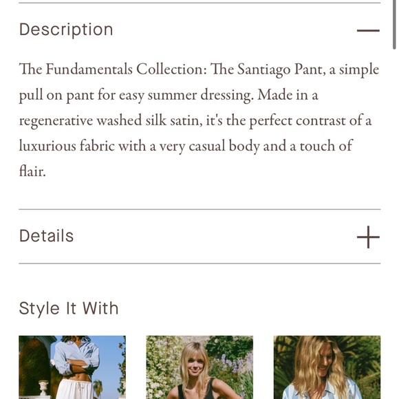 NWT Christy Dawn Santiago Pant - Picture 2 of 5